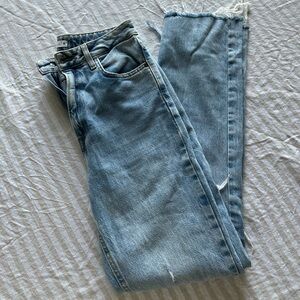 Zara FLARED SLIM FIT JEANS